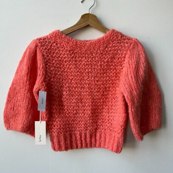 Aritzia Wilfred Le Fou Coral Lindy Knit Alpaca Sweater - XXS NWT - Picture 2 of 6